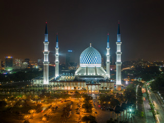 Aerial View of Sultan Salahuddin Abdul Aziz Shah Mosque