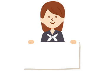 スローガン　女子学生