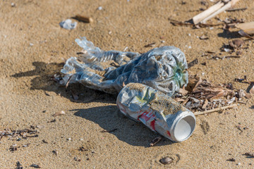 Seagull Flying in a Clear Blue Sky