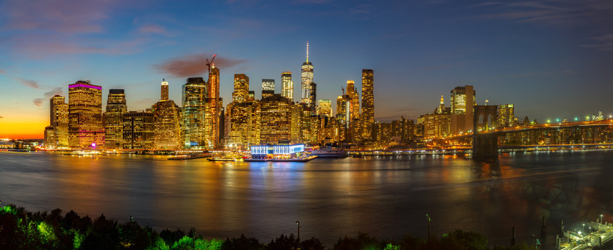 New York City Manhattan skyline panorama