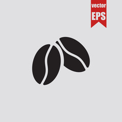 Coffee bean icon.Vector illustration.