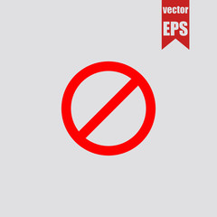 No icon.Vector illustration.
