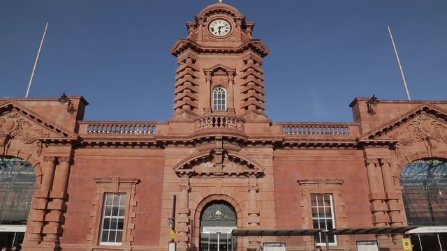 Train Station Entrance, Nottingham, England, UK, Europe 