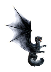 Fototapeta premium 3D Rendering Fairy Tale Dragon on White