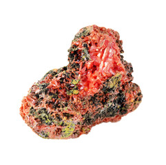 Orange crystals of crocoite