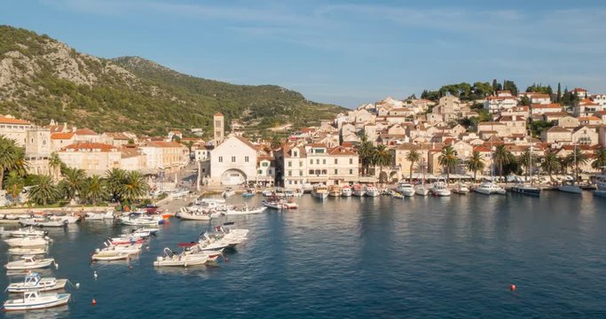 View over Hvar, Hvar Island, Dalmatia, Croatia, Europe 