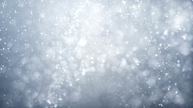 Flying sparks, abstract animation of flying particles with motion blur