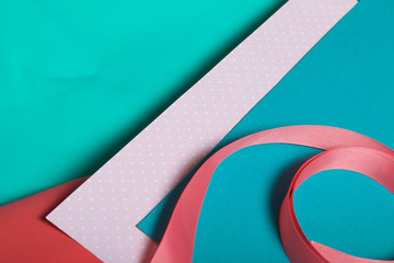 Making greeting cards from paper, cardboard and tape.