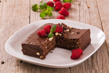Chocolate cake.