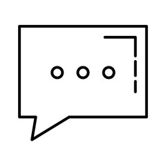 speech bubble message icon