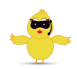 chick working as support team