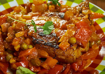 Italiano  Spicy Shoulder Pork Chops