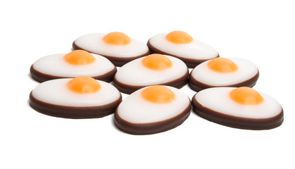 candy eggs isolated