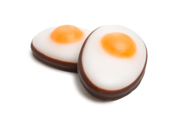 candy eggs isolated