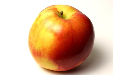 Red Apple on white background.