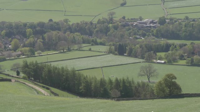 View from Baslow Edge, Baslow, Peak District National Park, Derbyshire, England, United Kingdom, Europe