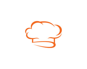 hat chef logo template vector illustration