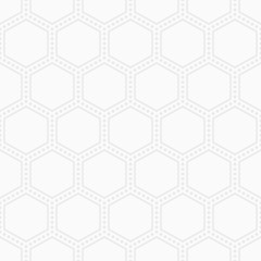 Abstract seamless pattern of hexagons.