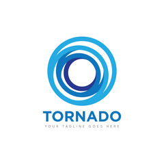 tornado logo and icon vector illustration design template