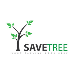 tree logo and icon vector illustration design template