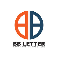 BB letter logo design vector template