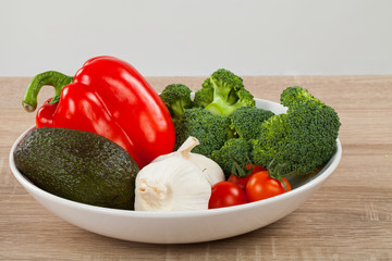 Assorted fresh vegetables
