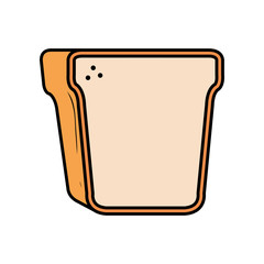 delicious bread toast icon