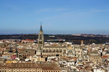 Deurstickers La Catedral de Toledo, España. © AngelLuis