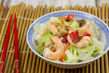 salade de crevettes