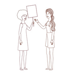 women with tag of wood avatar character