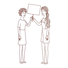 women with tag of wood avatar character