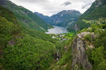 Fototapeta premium Norwegen Geirangerfjord