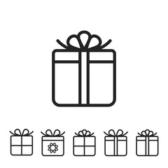 Gift simple vector Icon.