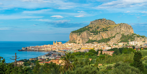 Obraz premium Cefalu, medieval village of Sicily island, Province of Palermo, Italy