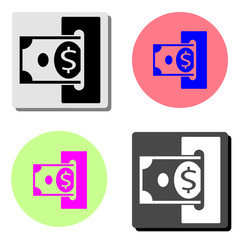 Replenishment. flat vector icon