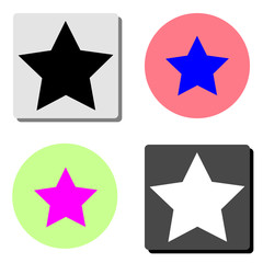 star. flat vector icon