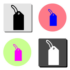 Tag icon, price label. flat vector icon