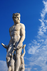 Statue of Neptune - Roman God - Florence Italy
