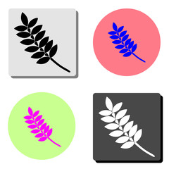 leaf. flat vector icon