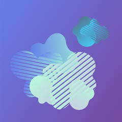 Fototapeta premium blue gradient background with textural abstract stains. vector illustration