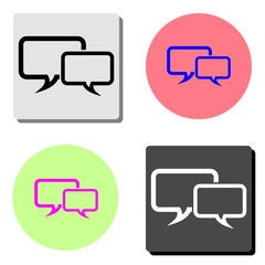 Chat. flat vector icon