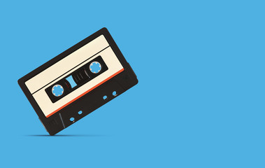 Fototapeta premium retro music audio tape
