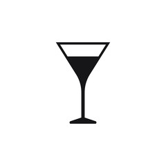 Cocktail vector icon, drink icon