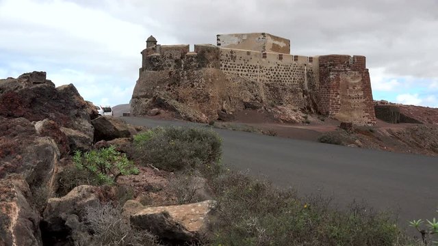 Castillo Santa Barbara near Teguise, Lanzarote, Canary Islands, Spain, Atlantic, Europe