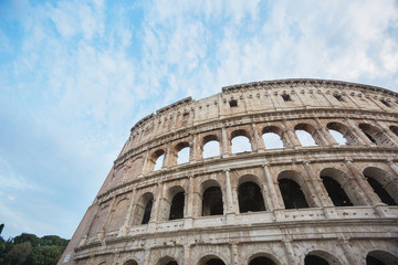 Fototapeta na wymiar Colosseum in Rome. Italian landscape