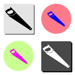 saw. flat vector icon