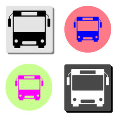 Bus. flat vector icon