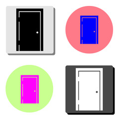 Door. flat vector icon