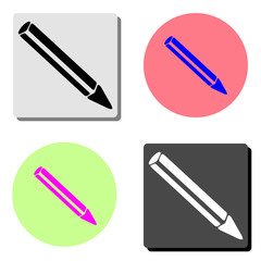 Pencil. flat vector icon
