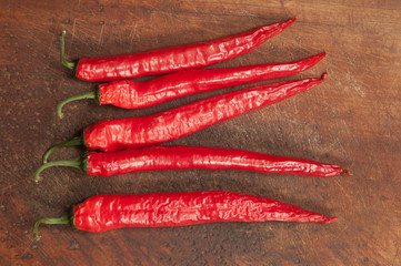 Red chilly peppers